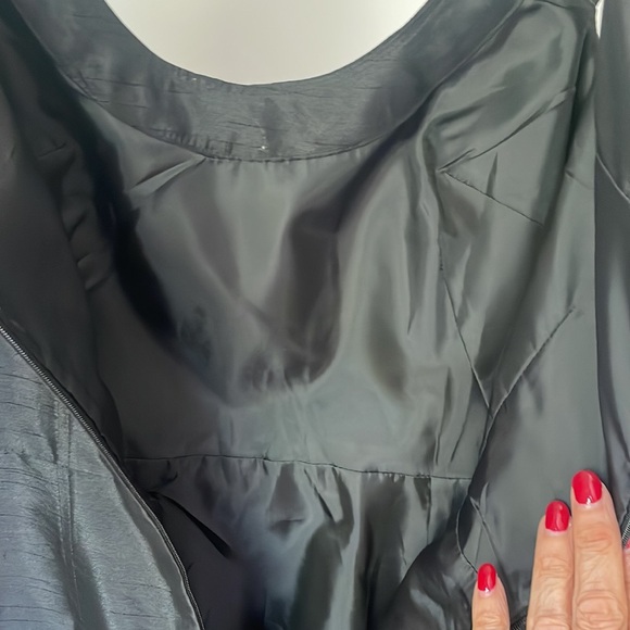 Banana Republic Size O Black Taffeta Dress - Picture 11 of 11